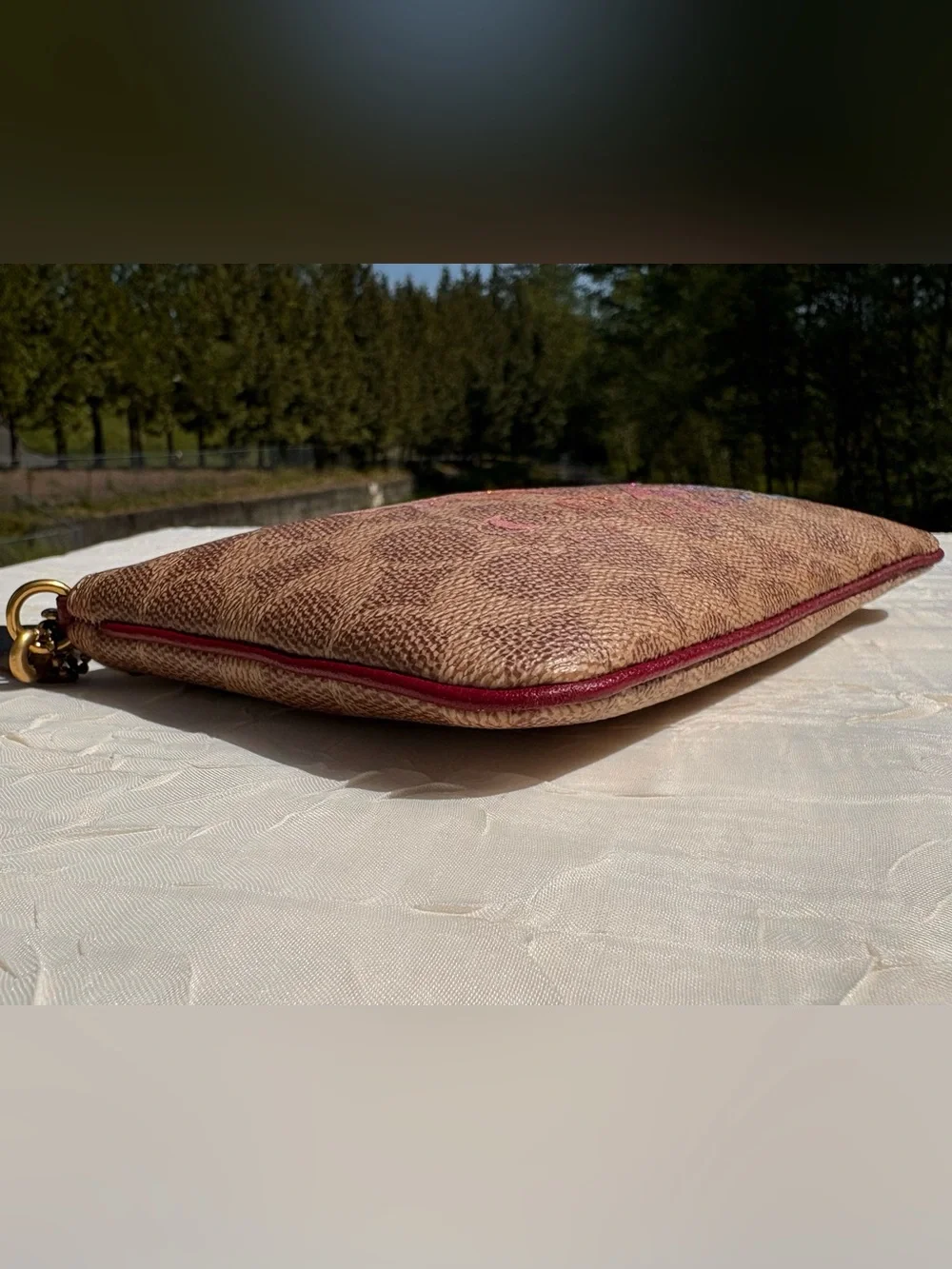 COACH Wallet & Coin Case In Signature Canvas With REXY And Carriage 88771 88767
